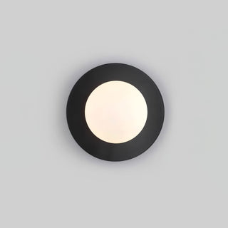 Godfrey Applique Murale Ronde Art Minimaliste en Laiton et Verre