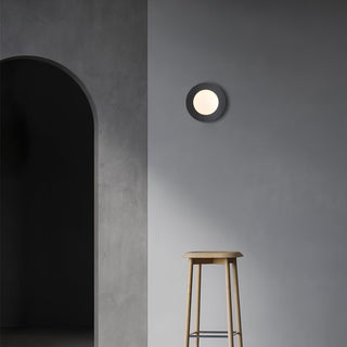 Godfrey Applique Murale Ronde Art Minimaliste en Laiton et Verre