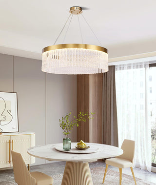 Lustra Lustre Halo Rond en Cristal