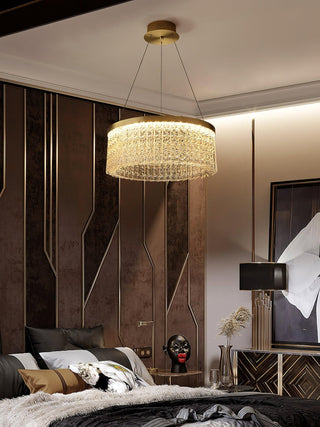Lustra Lustre Halo Rond en Cristal