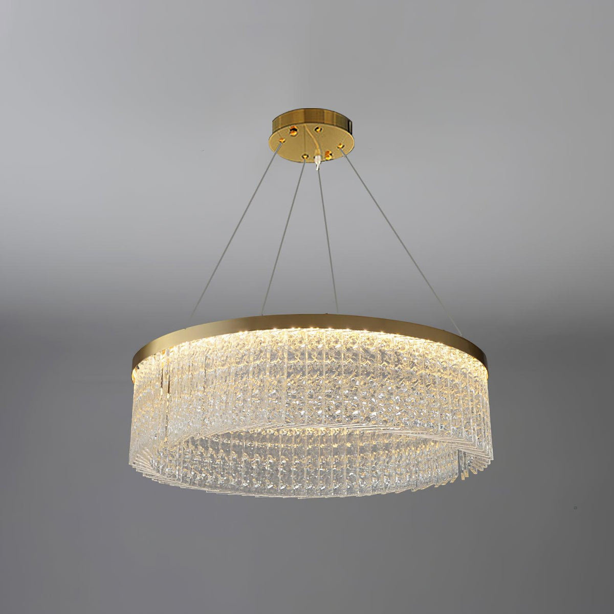 Pavielle Lustre Halo Rond en Cristal