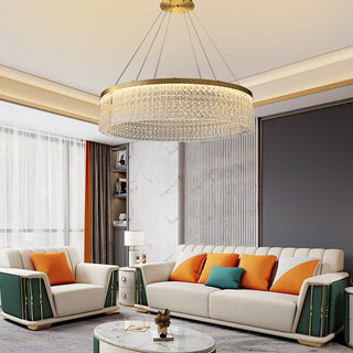 Lustra Lustre Halo Rond en Cristal