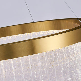 Lustra Lustre Halo Rond en Cristal