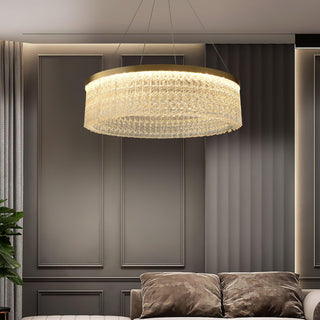 Lustra Lustre Halo Rond en Cristal