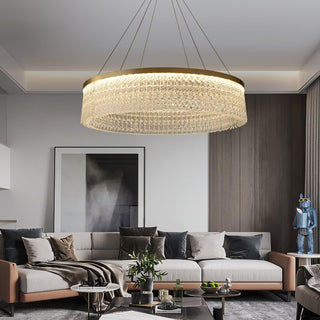 Lustra Lustre Halo Rond en Cristal