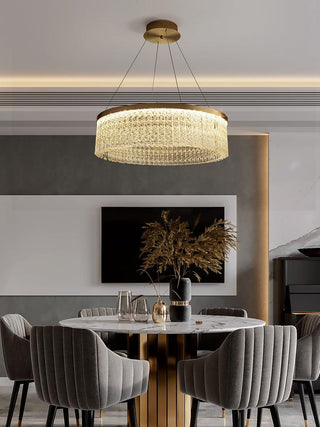 Lustra Lustre Halo Rond en Cristal