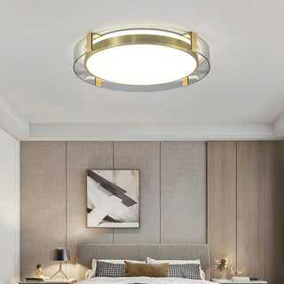 Erliris Plafonnier Rond Métal Moderne