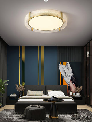 Erliris Plafonnier Rond Métal Moderne