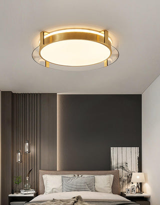 Erliris Plafonnier Rond Métal Moderne