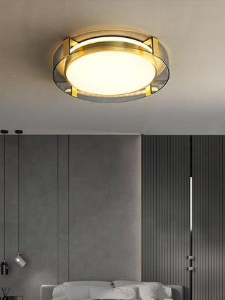 Erliris Plafonnier Rond Métal Moderne