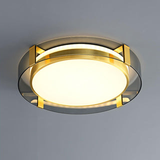 Erliris Plafonnier Rond Métal Moderne