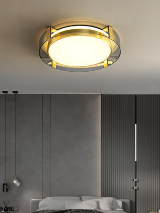 Erliris Plafonnier Rond Métal Moderne