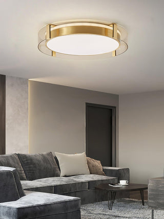 Erliris Plafonnier Rond Métal Moderne