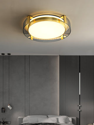 Erliris Plafonnier Rond Métal Moderne