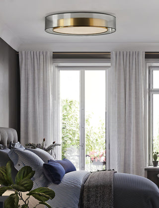 Erliris Plafonnier Rond Métal Moderne