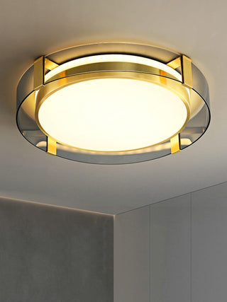 Erliris Plafonnier Rond Métal Moderne