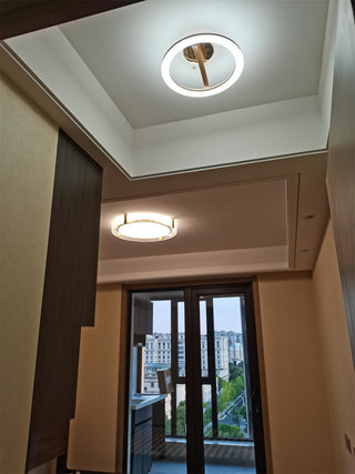 Erliris Plafonnier Rond Métal Moderne