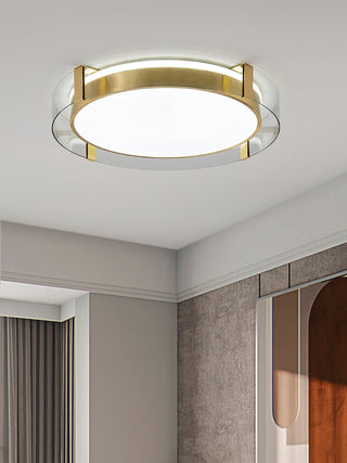 Erliris Plafonnier Rond Métal Moderne