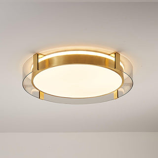 Erliris Plafonnier Rond Métal Moderne