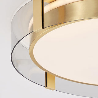 Erliris Plafonnier Rond Métal Moderne