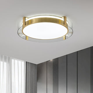 Erliris Plafonnier Rond Métal Moderne