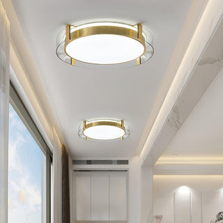 Erliris Plafonnier Rond Métal Moderne