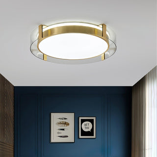Erliris Plafonnier Rond Métal Moderne