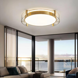Erliris Plafonnier Rond Métal Moderne