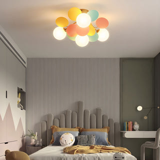 Solara Plafonnier Rond Macaron aux Couleurs Pastel-Luire