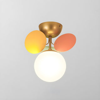 Solara Plafonnier Rond Macaron aux Couleurs Pastel-Luire
