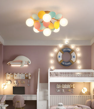 Solara Plafonnier Rond Macaron aux Couleurs Pastel-Luire