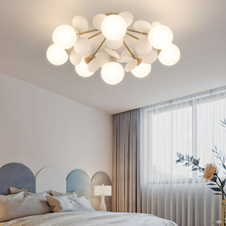 Solara Plafonnier Rond Macaron aux Couleurs Pastel-Luire