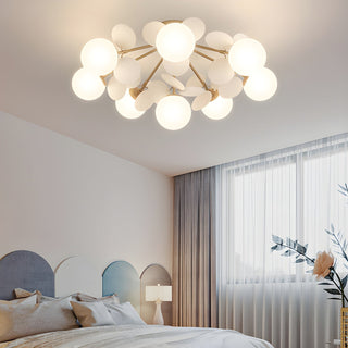 Solara Plafonnier Rond Macaron aux Couleurs Pastel-Luire