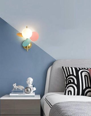 Culoren Applique Murale Ronde en Verre Art Nordique-Luire