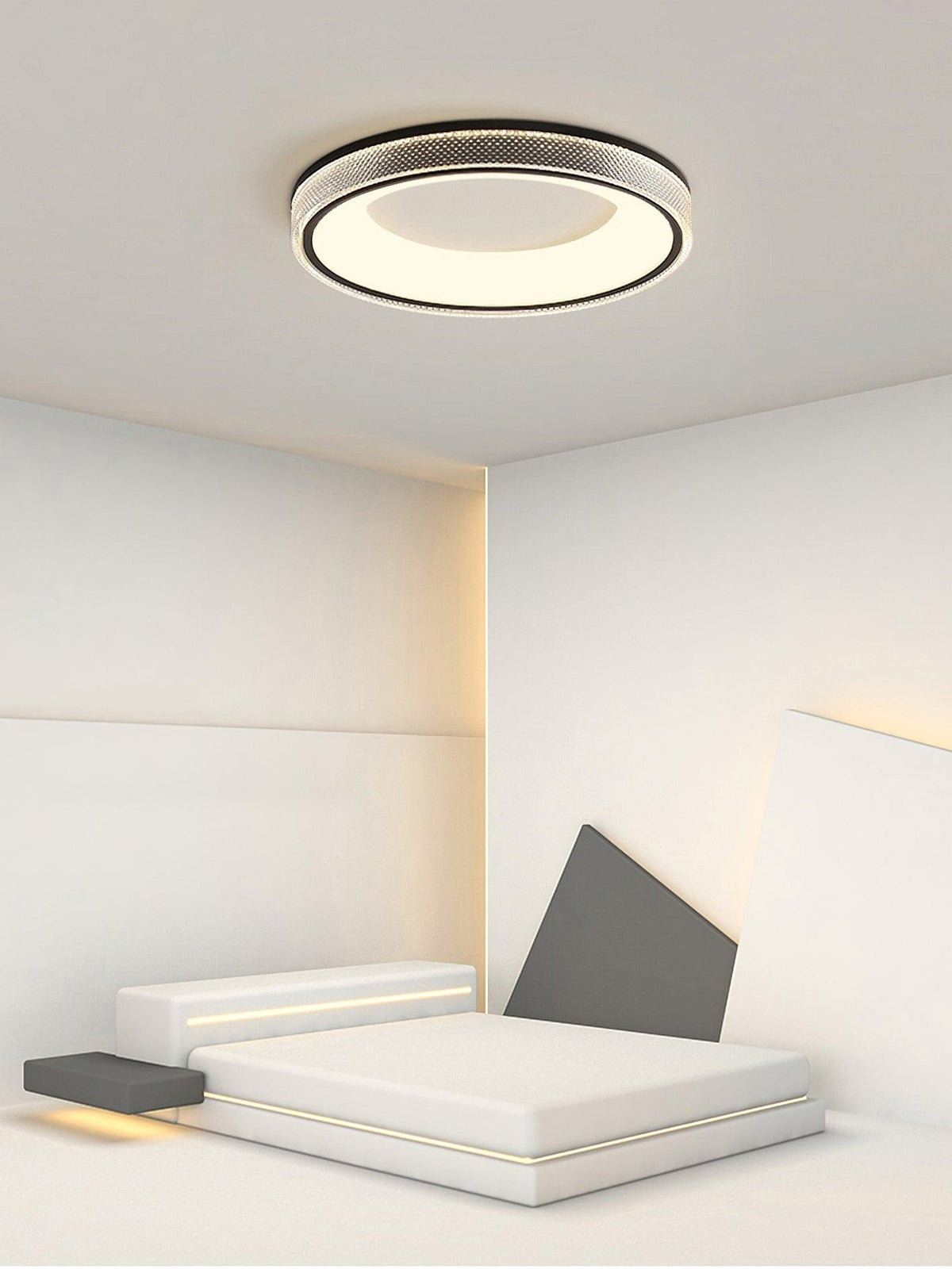 Perara Plafonnier Rond Encastré Minimaliste Chaud