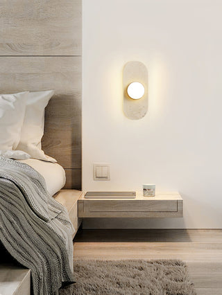 Zasoliel Applique Murale Minimaliste en Travertin