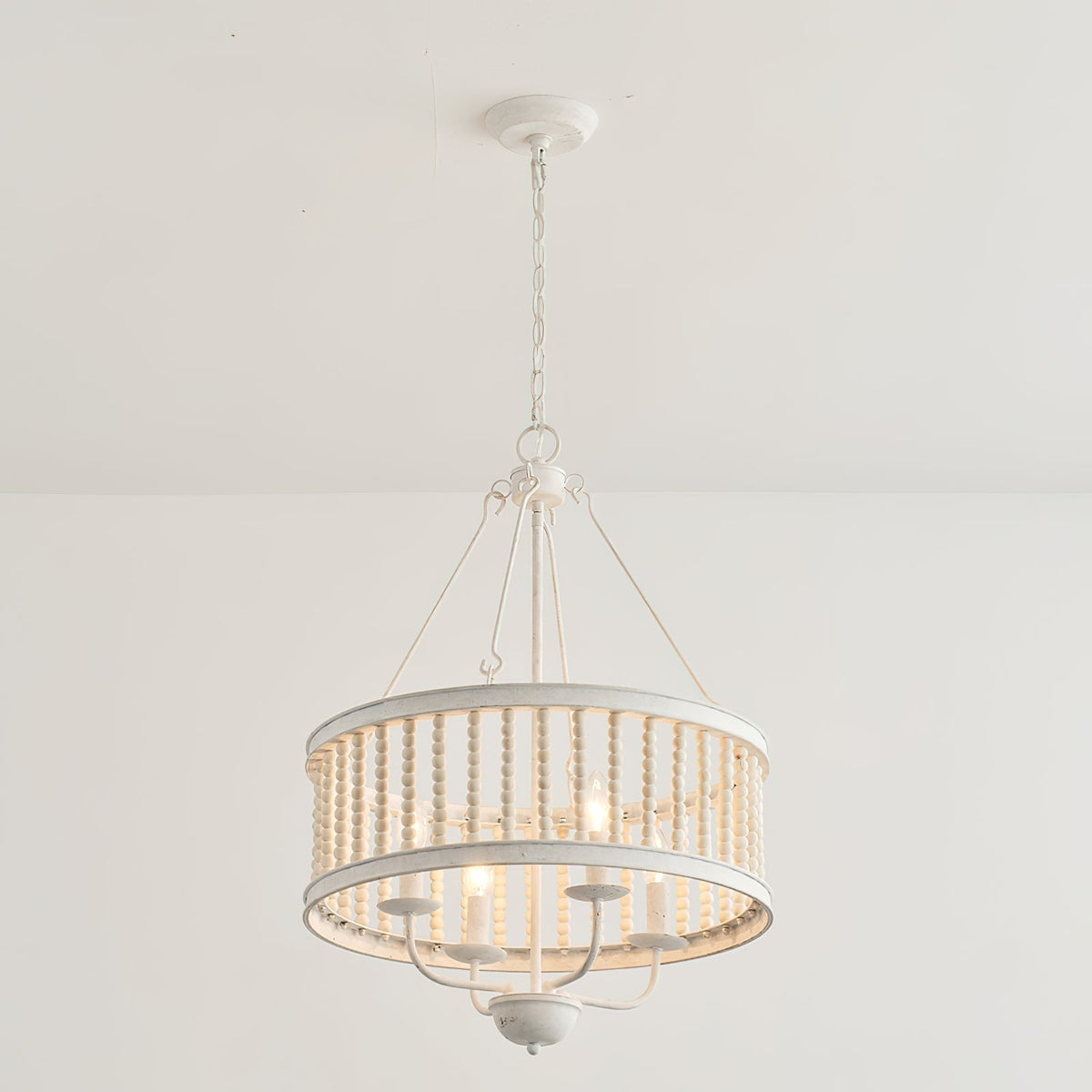 Ivsileth Lustre en Bois et Métal avec Perles Premium