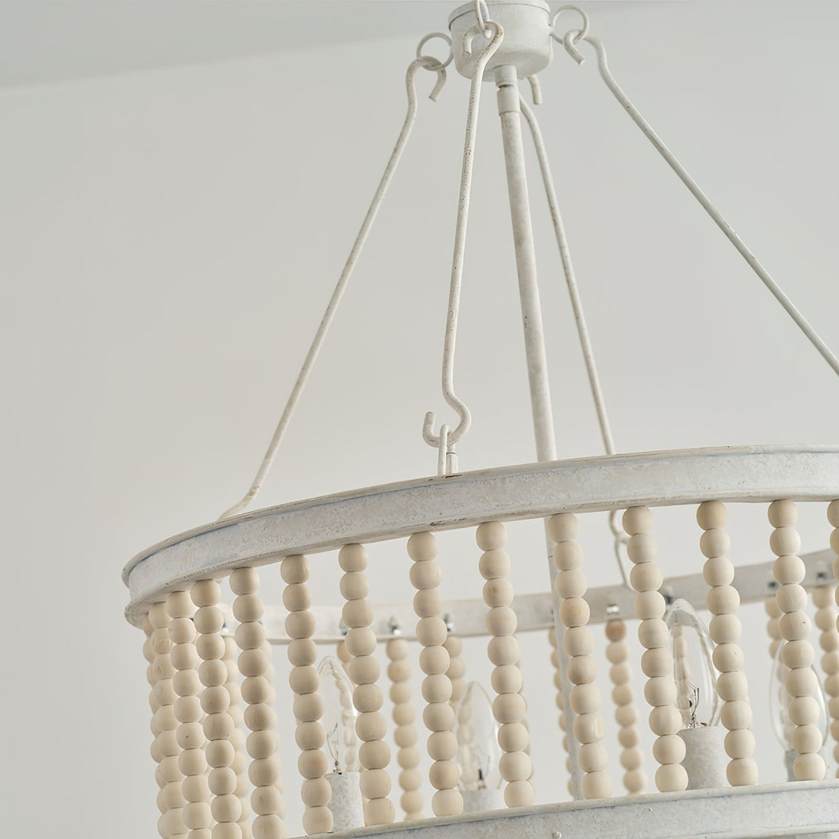 Ivsileth Lustre en Bois et Métal avec Perles Premium