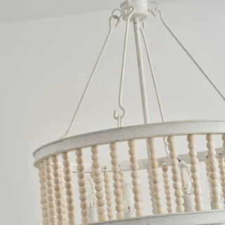 Ivsileth Lustre en Bois et Métal avec Perles Premium