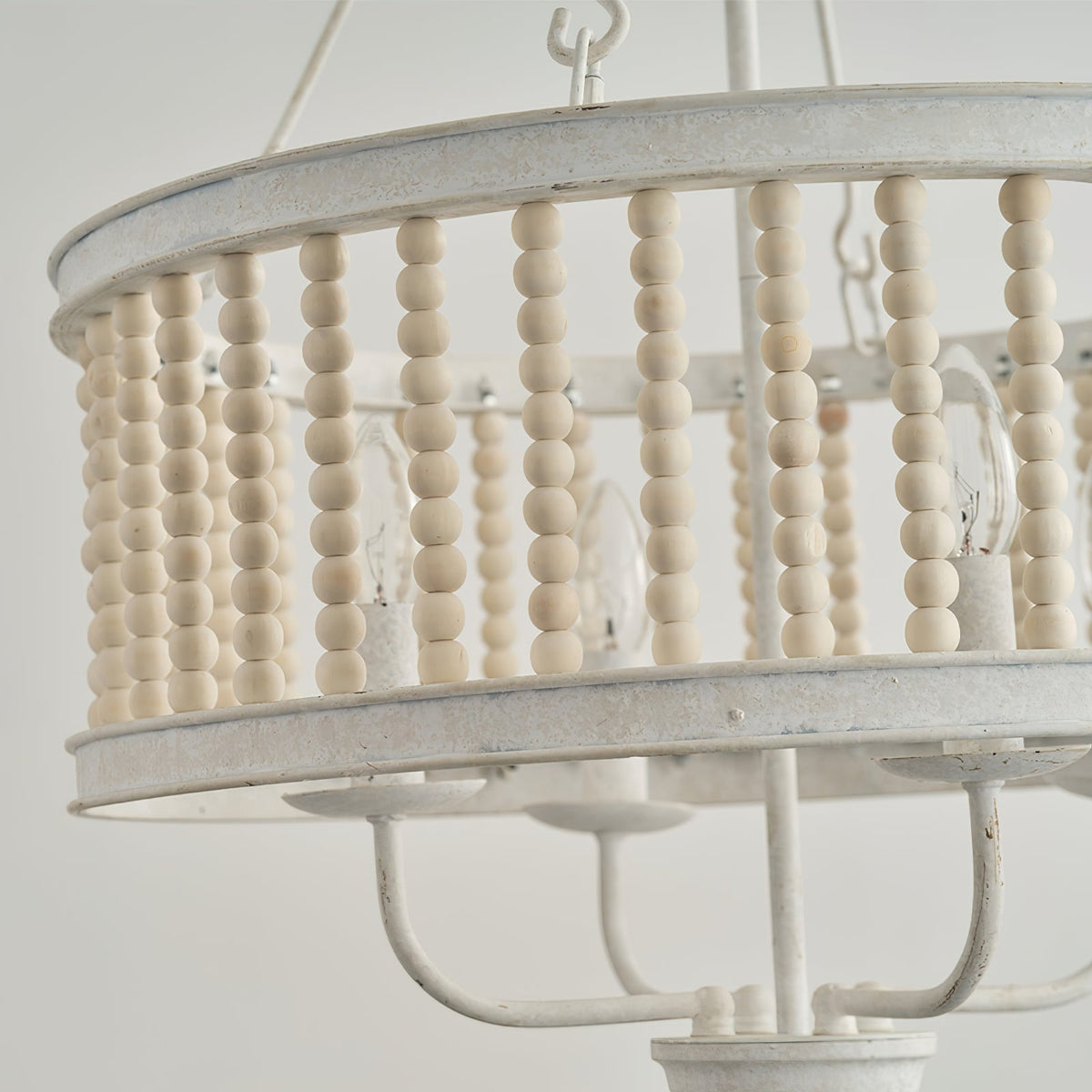 Ivsileth Lustre en Bois et Métal avec Perles Premium