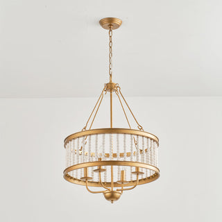 Ivsileth Lustre en Bois et Métal avec Perles Premium