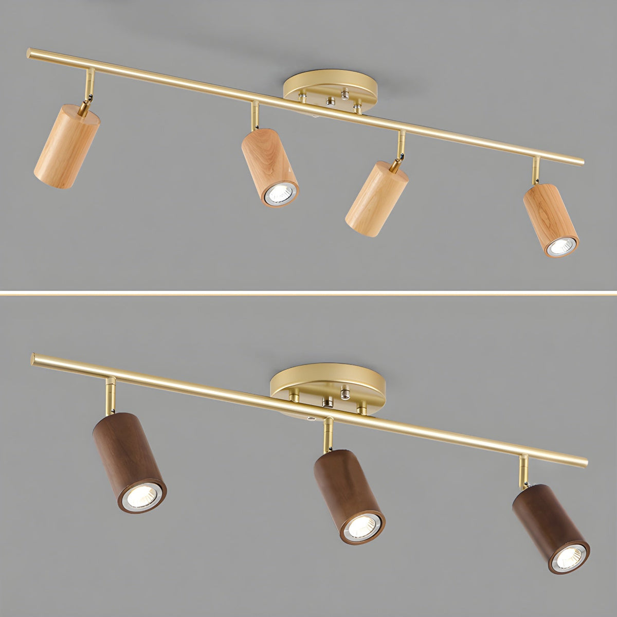 Brinara Lampe Plafonnier Moderne Minimaliste en Bois