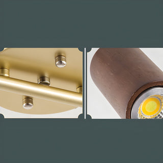 Usolila Lampe Plafonnier Moderne Minimaliste en Bois