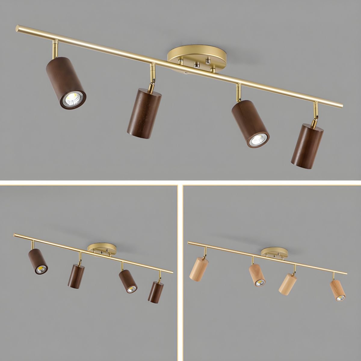 Brinara Lampe Plafonnier Moderne Minimaliste en Bois