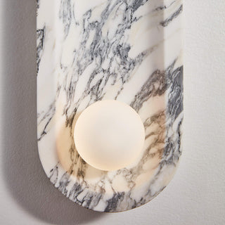 Alsolarae Applique Murale en Marbre et Verre Moderne Minimaliste