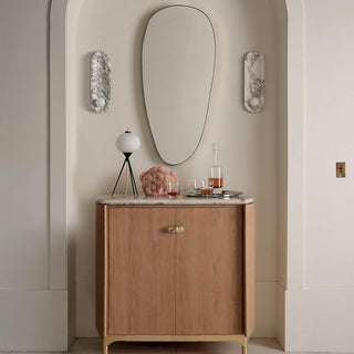 Alsolarae Applique Murale en Marbre et Verre Moderne Minimaliste