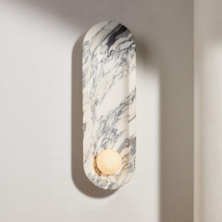 Alsolarae Applique Murale en Marbre et Verre Moderne Minimaliste