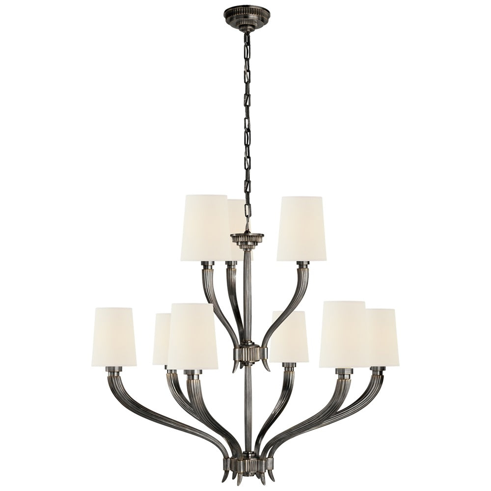 Olnoran Lustre Industriel Vintage Canne de Rivière Tissu