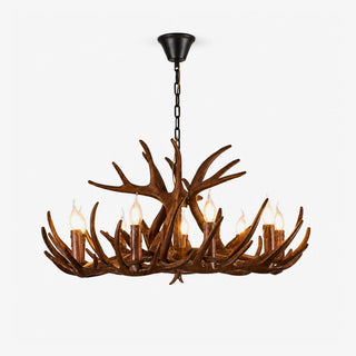 Rustic Antler Lodge Chandelier-Neutral Decor