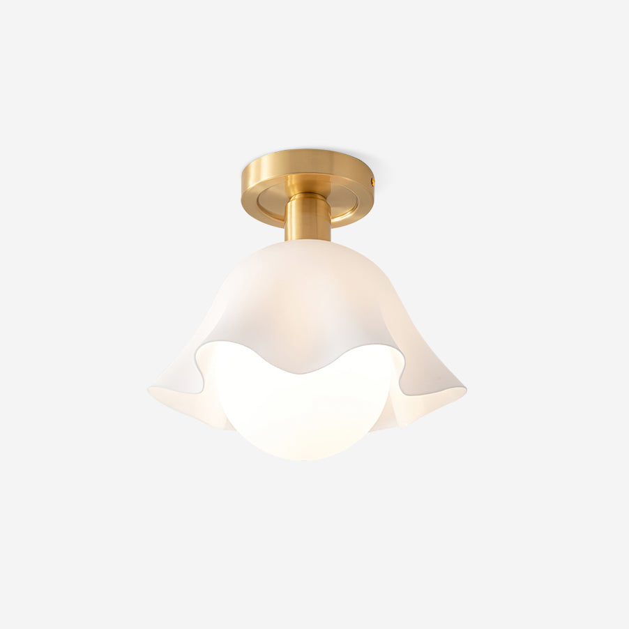 Petalia Semi-Flush Mount Ceiling Light-Neutral Decor